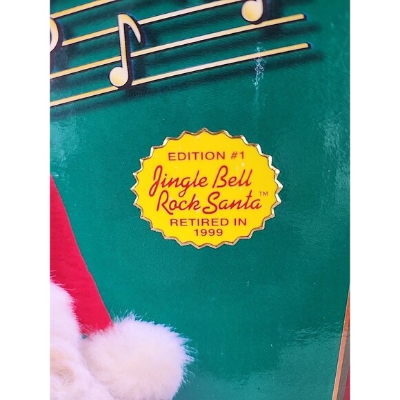 Vintage 1998 Jingle Bell Rock Santa Claus Animated Dancing Musical Tested Works - Picture 6 of 14